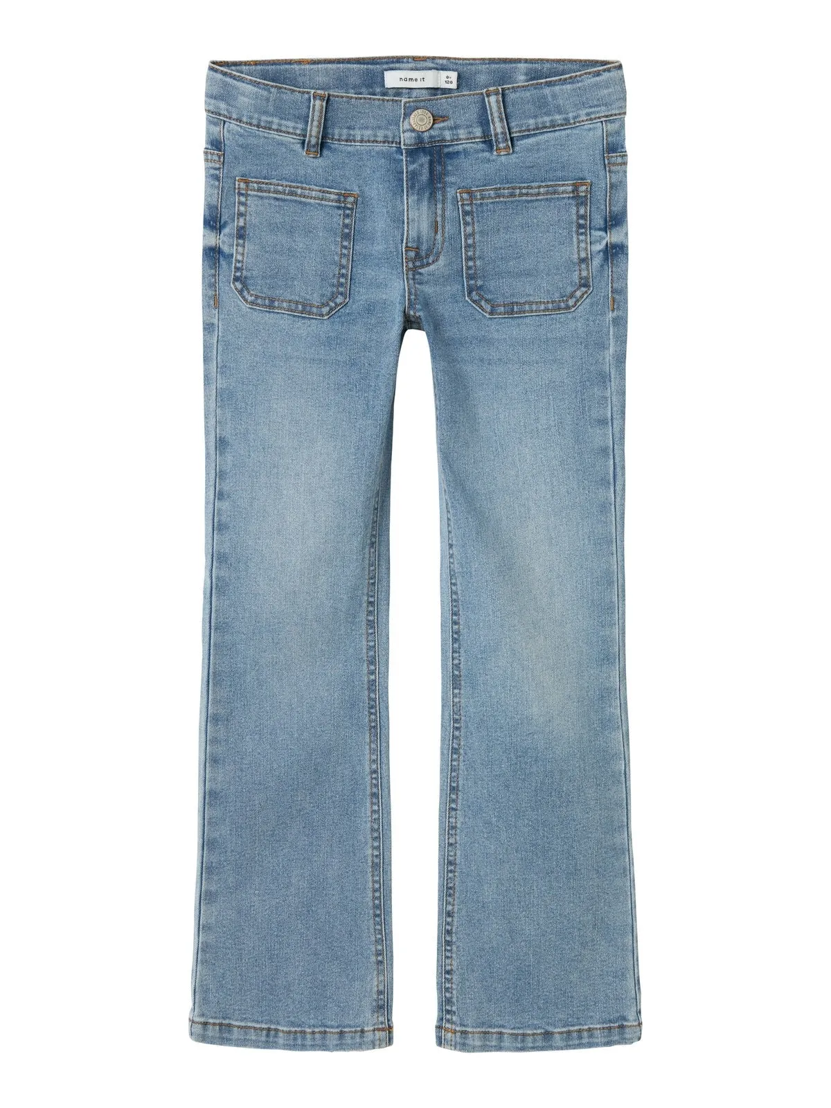 POLLY SKINNY BOOT JEANS - Light Blue Denim sold by Brando