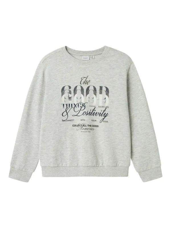 BOPPE SWEAT GENSER - Light Grey Melange sold by Brando