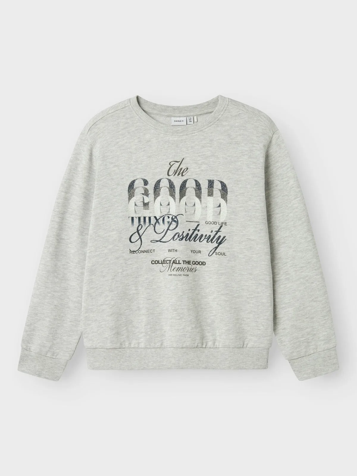 BOPPE SWEAT GENSER - Light Grey Melange sold by Brando product image thumbnail 4