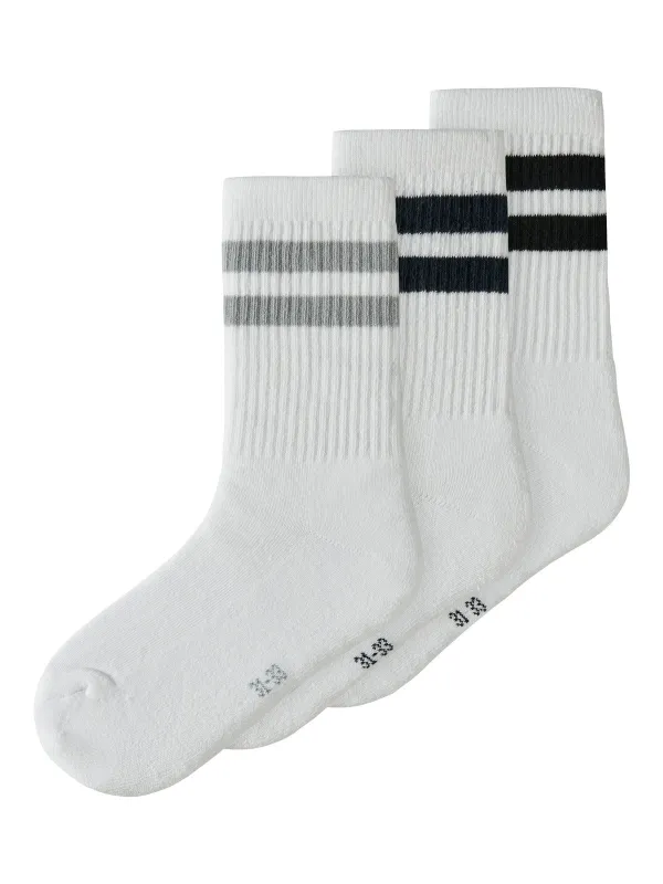 NAN 3 PAKK SOKKER - Bright White sold by Brando