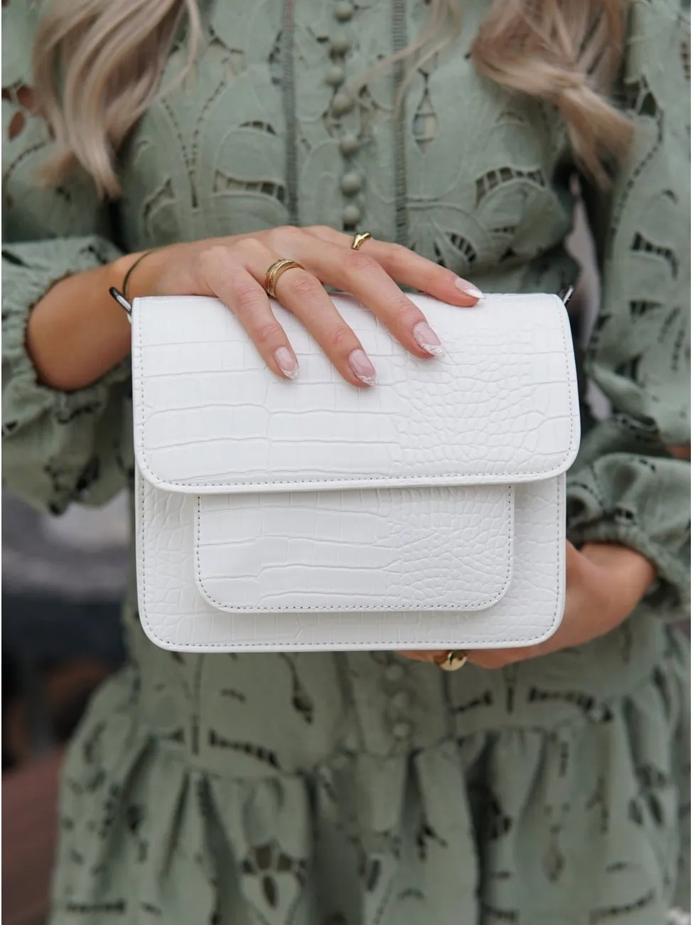 Cayman pocket trace veske - white sold by Brando product image thumbnail 2