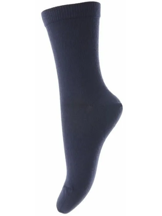 Cotton sokker - Navy sold by Brando