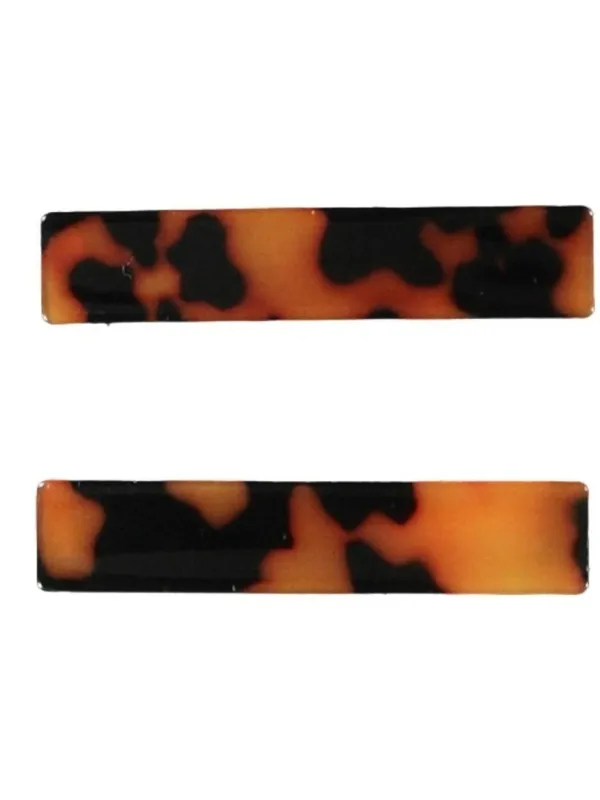 Banja 2 pakke hårspenner - brun dyreprint sold by Brando