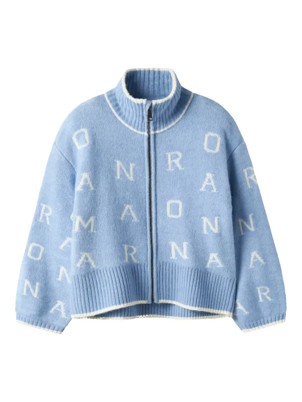 OFLELIANA OVERSIZED KNIT CARDIGAN - Cashmere Blue sold by Brando