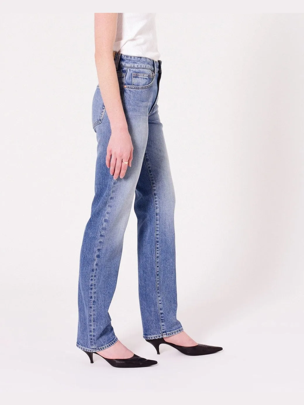 Mica straight jeans - agnesmid vintage indigo sold by Brando product image thumbnail 3