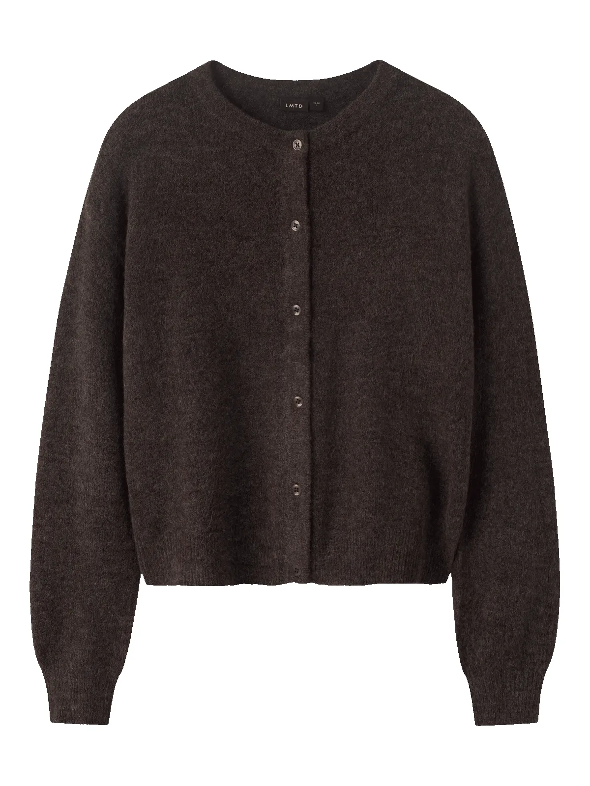 LODET KORT STRIKKET CARDIGAN - Chocolate Brown sold by Brando