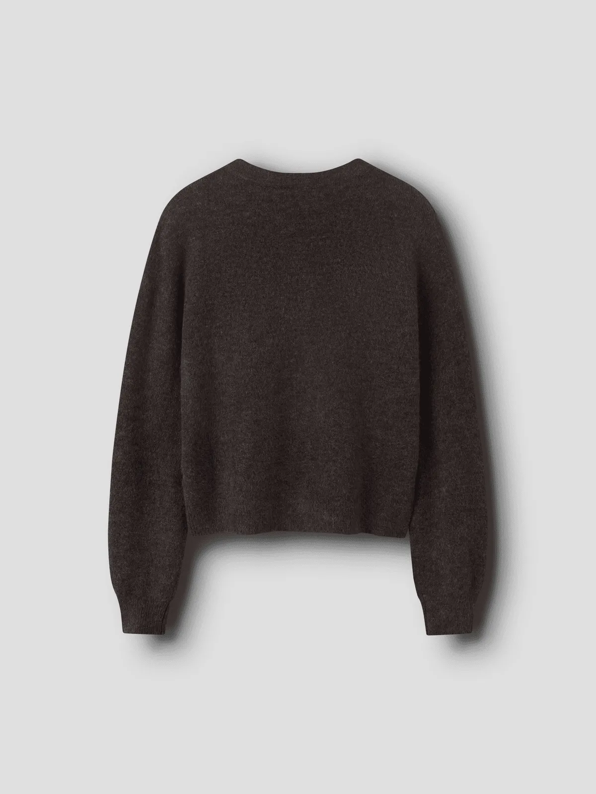 LODET KORT STRIKKET CARDIGAN - Chocolate Brown sold by Brando product image thumbnail 2