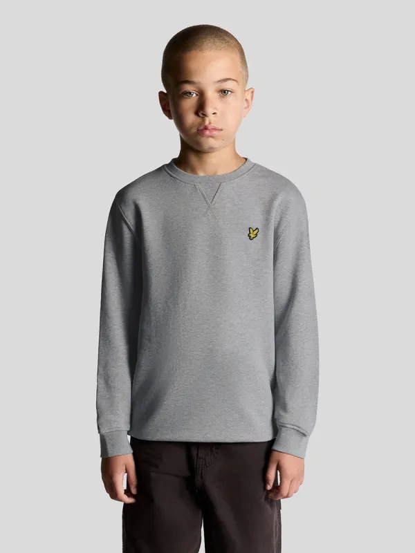 Crew Neck Sweatshirt - Light Grey Marl sold by Brando