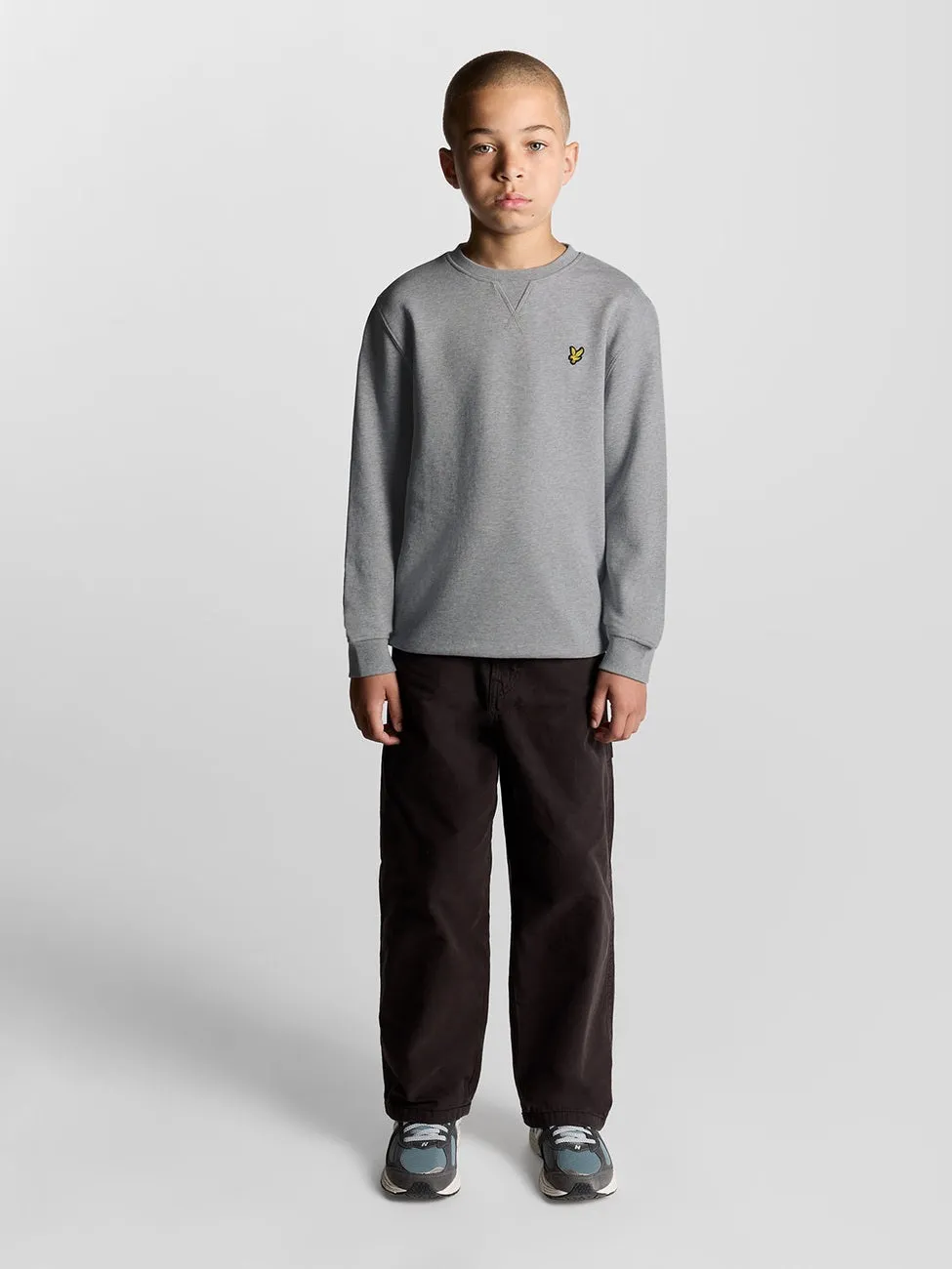 Crew Neck Sweatshirt - Light Grey Marl sold by Brando product image thumbnail 2