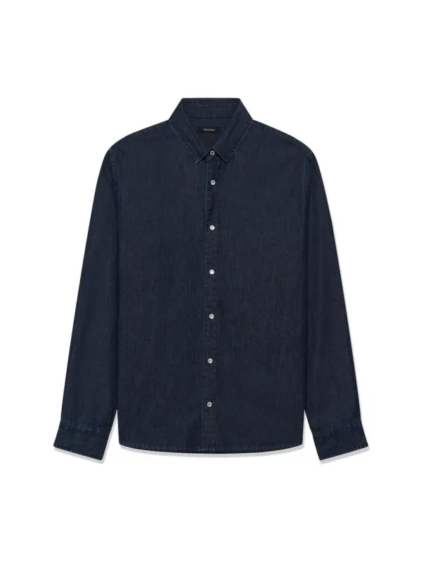 Christaldo skjorte - dark washed denim sold by Brando