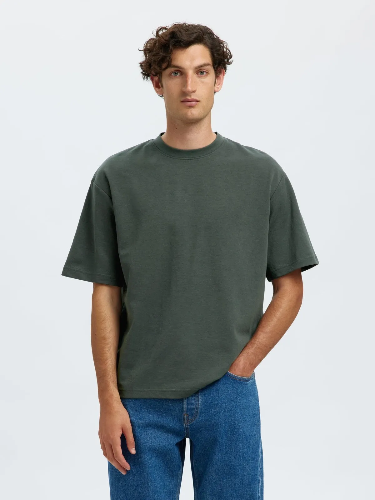 Looseoscar o neck tee - deep forest sold by Brando product image thumbnail 3