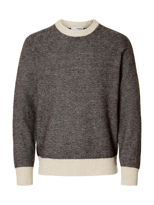 Rai knit crew neck genser - demitasse sold by Brando