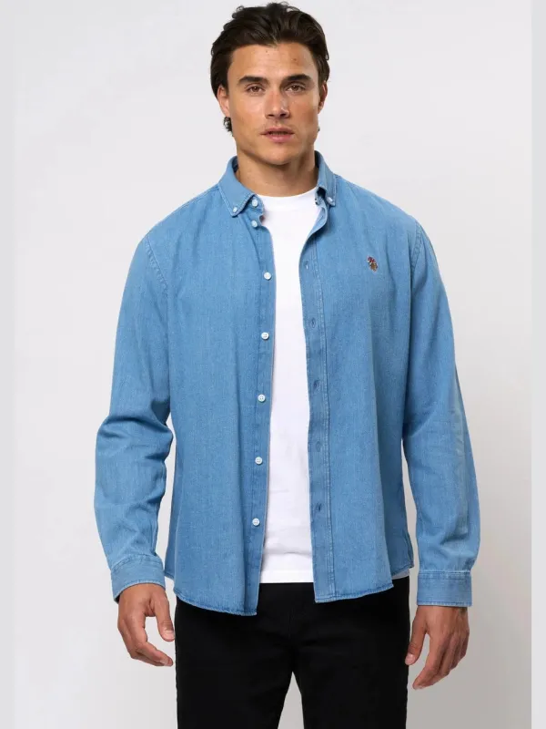 Uspa skjorte craig men - denim sold by Brando