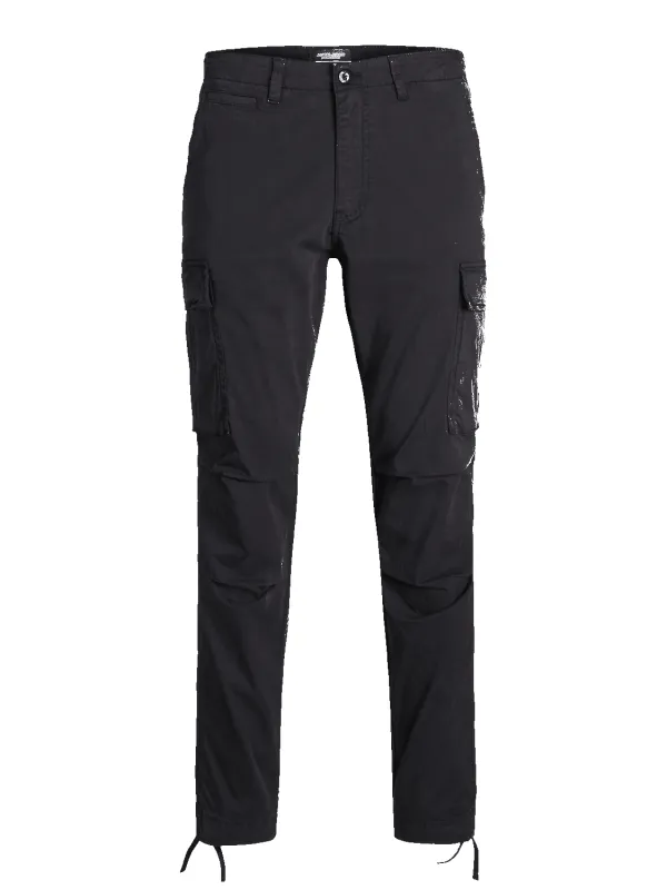 Ace tucker cargo bukse - black solid sold by Brando