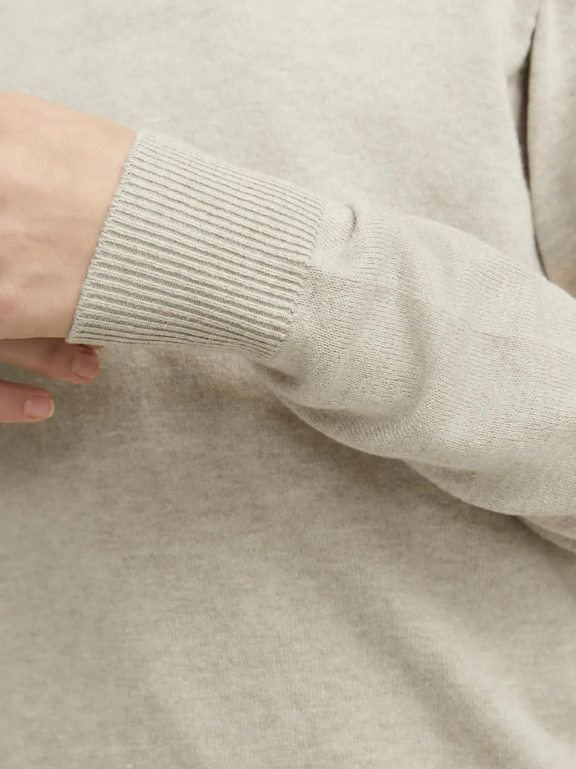 EMIL KNIT HALF ZIP - Oatmeal sold by Brando product image thumbnail 5