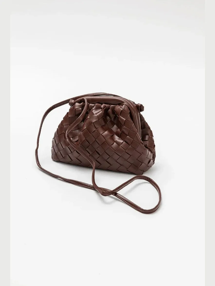 Dumpling braided bag - brown sold by Brando