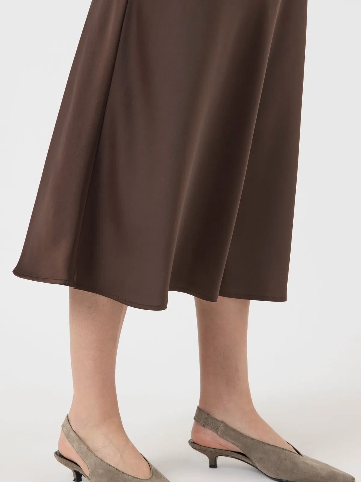Pella midi skjørt - chocolate brown sold by Brando product image thumbnail 3