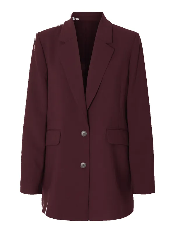 Rita relaxed blazer - fig sold by Brando