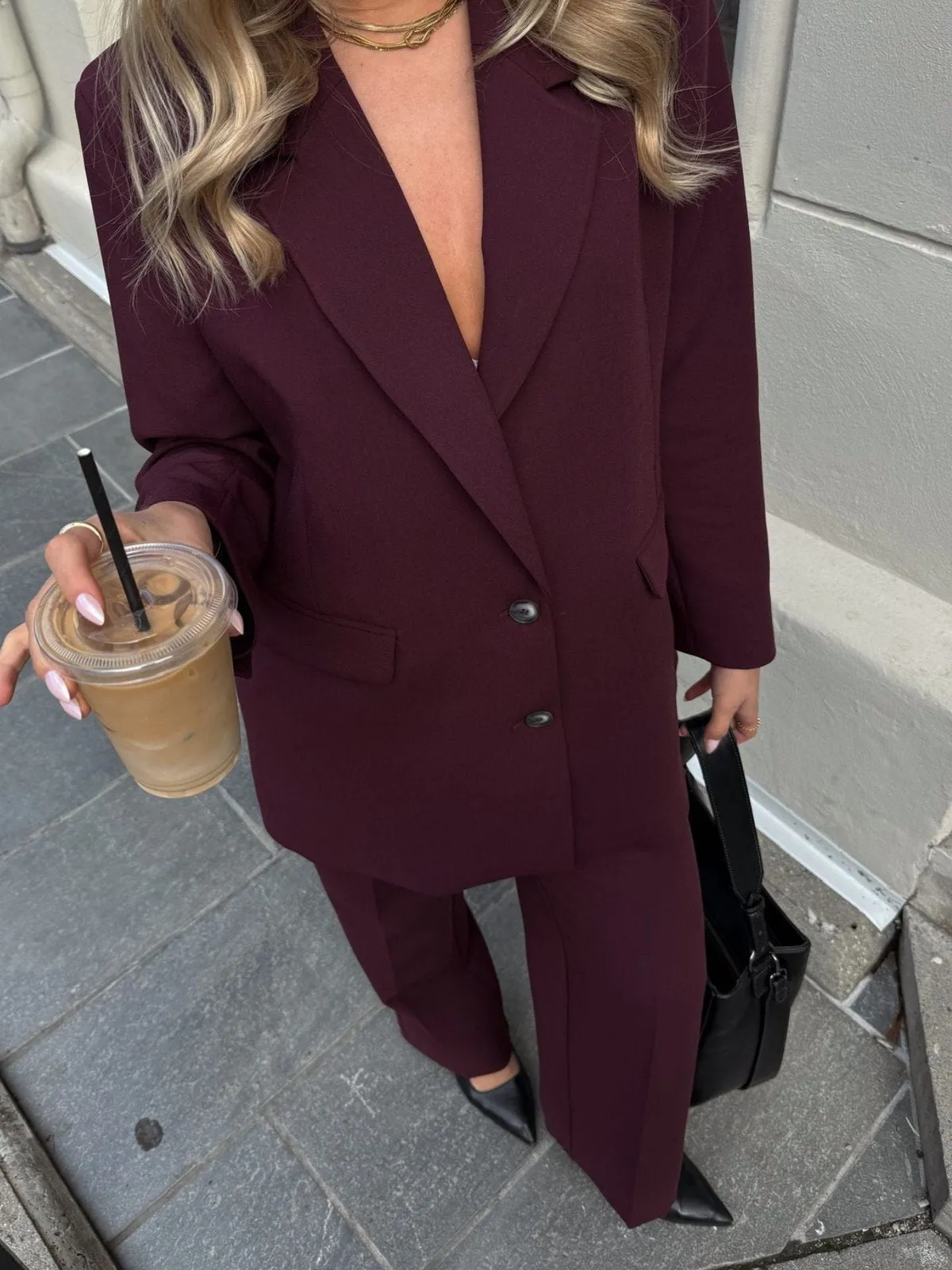 Rita wide bukse - fig sold by Brando product image thumbnail 5