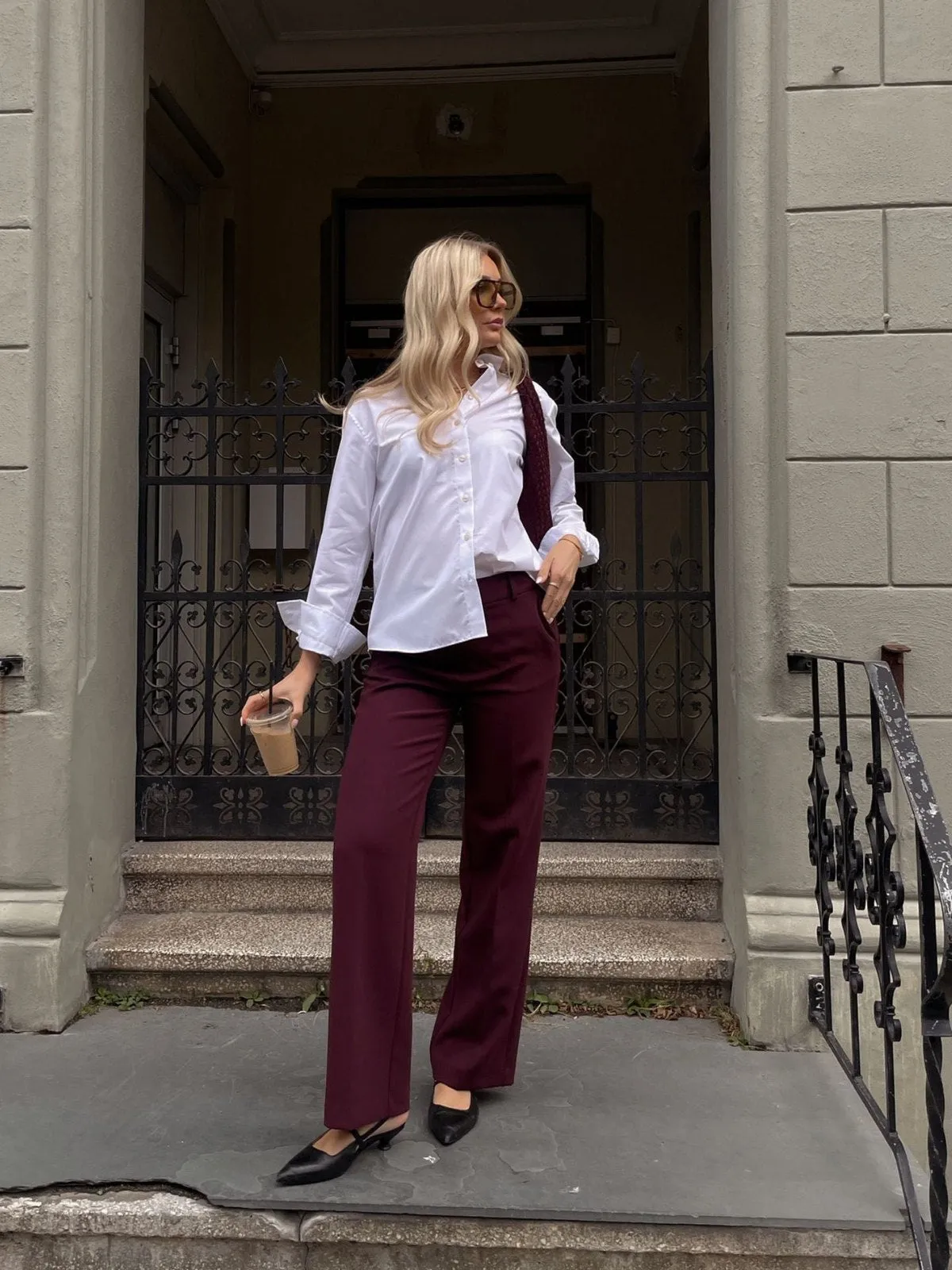 Rita wide bukse - fig sold by Brando product image thumbnail 3