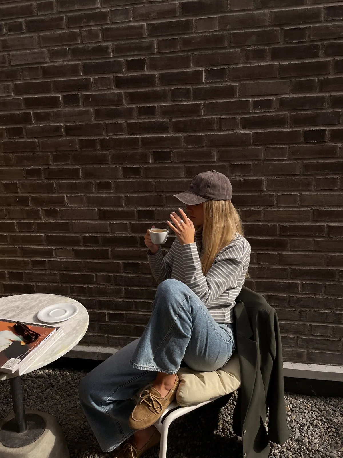 Nila polo genser - 284 grey/white sold by Brando product image thumbnail 4