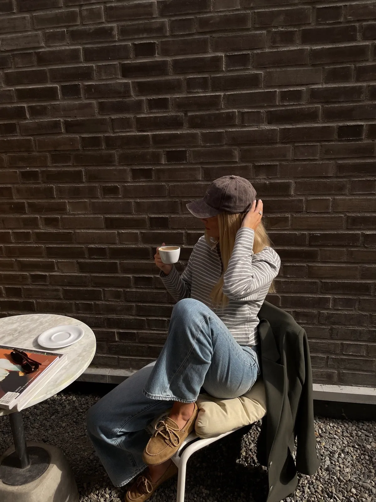 Nila polo genser - 284 grey/white sold by Brando product image thumbnail 3