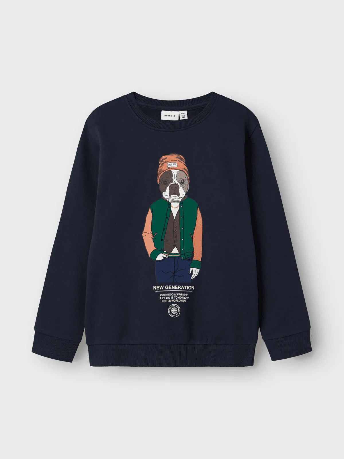 PSALKO LOOSE SWEAT GENSER - Dark Sapphire sold by Brando