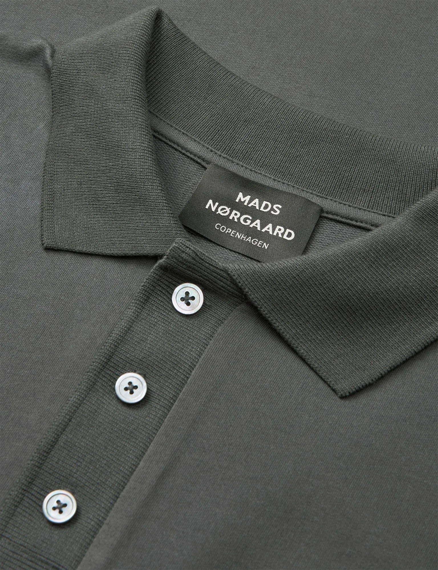 Light Terry Polo Sweat - Asphalt sold by Brando product image thumbnail 2