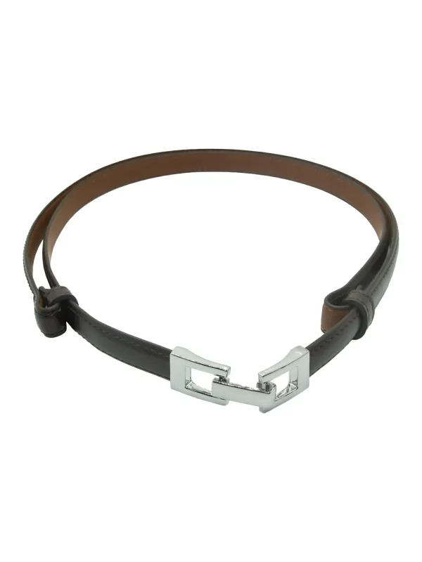 Belte m/justerbar sølv spenne sold by Brando