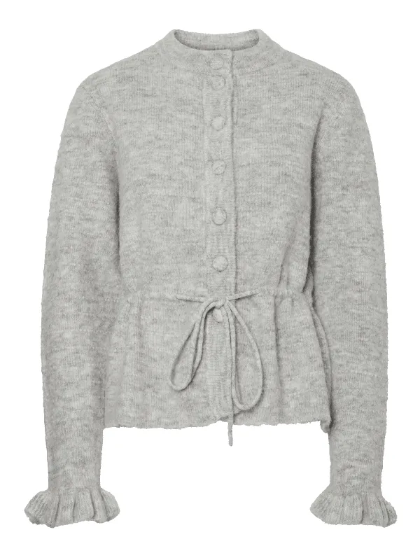 Thellis knit cardigan - light grey melange sold by Brando