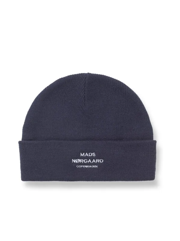 Isak ambas logo beanie - parisian night sold by Brando