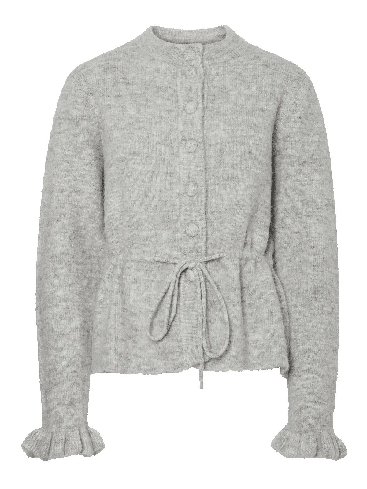 Thellis knit cardigan - light grey melange sold by Brando