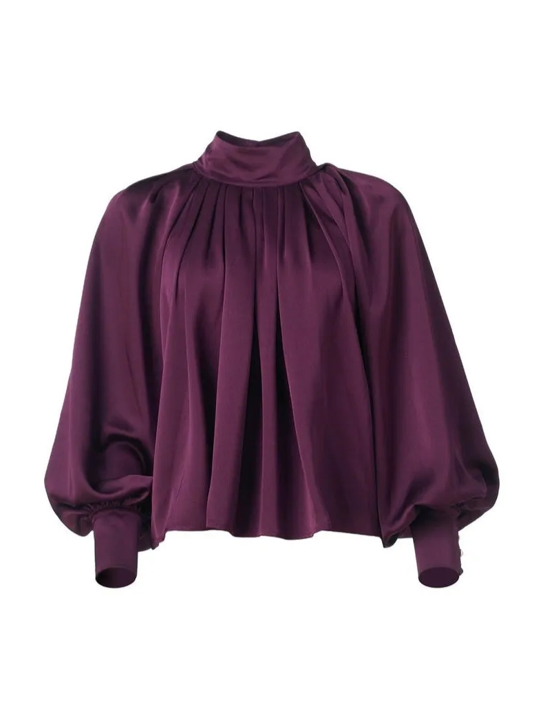 Lina bluse - maroon sold by Brando