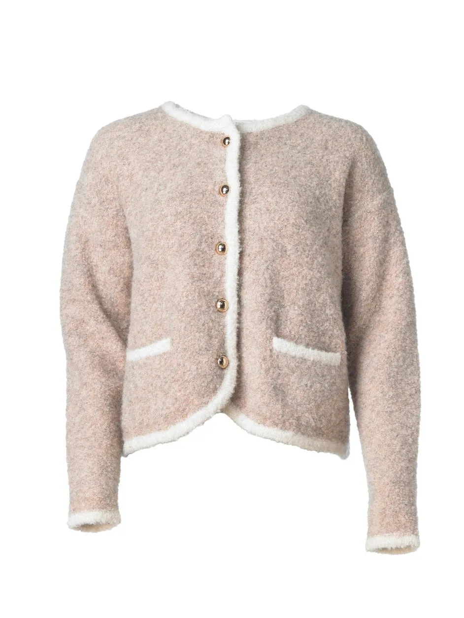 Teddy cardigan - beige sold by Brando
