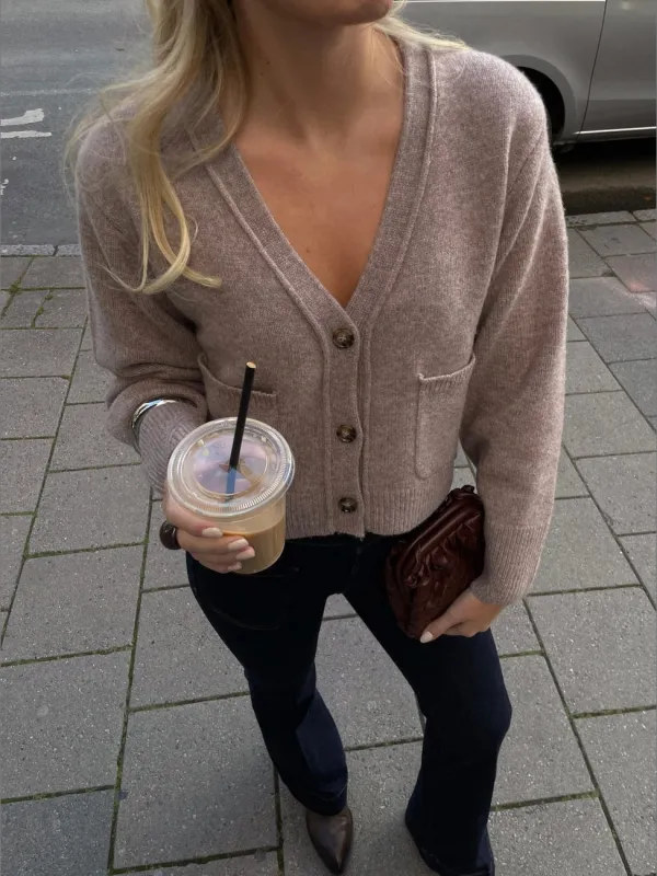 Gilet galiega cardigan - beige sold by Brando