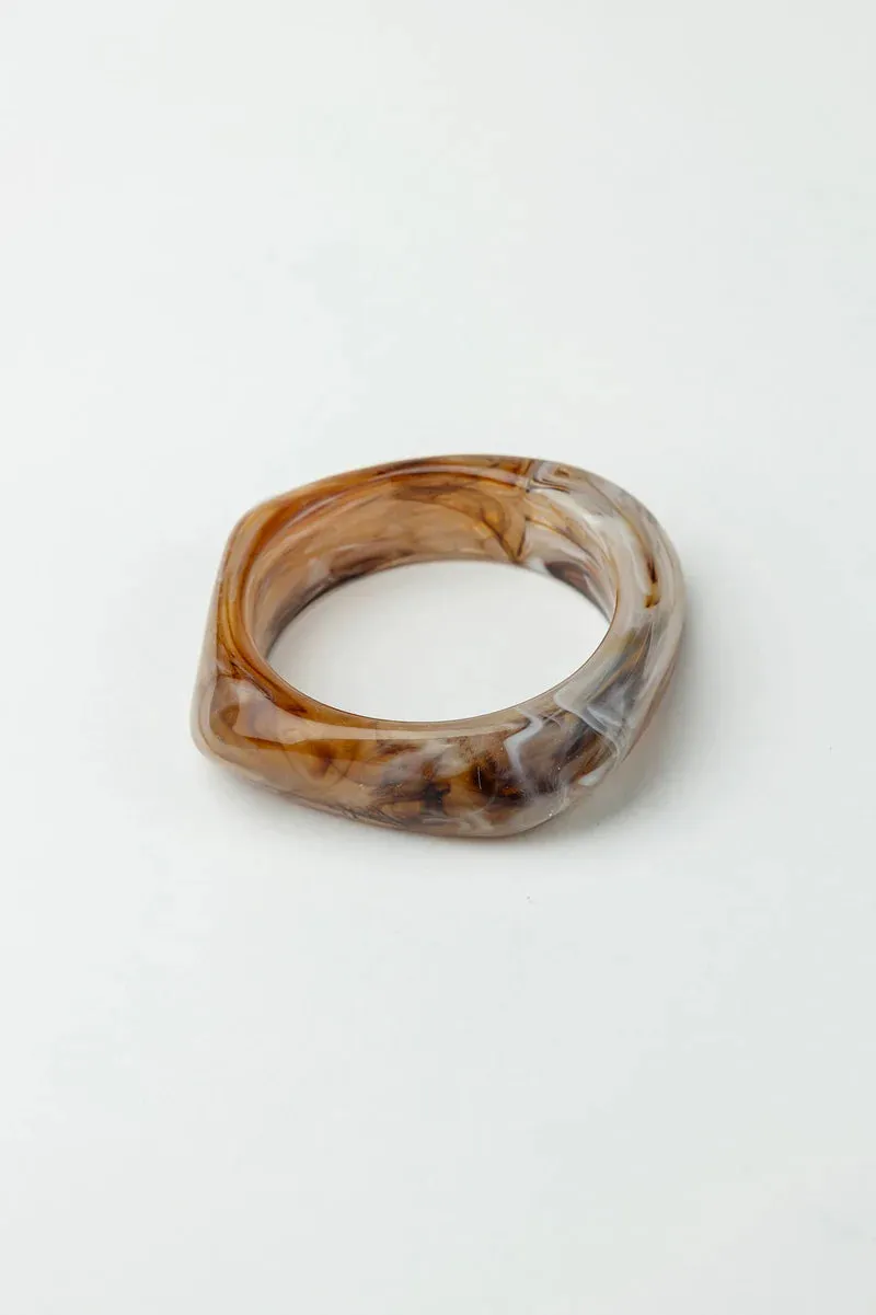 Big Square Bracelet - Light Brown sold by Brando