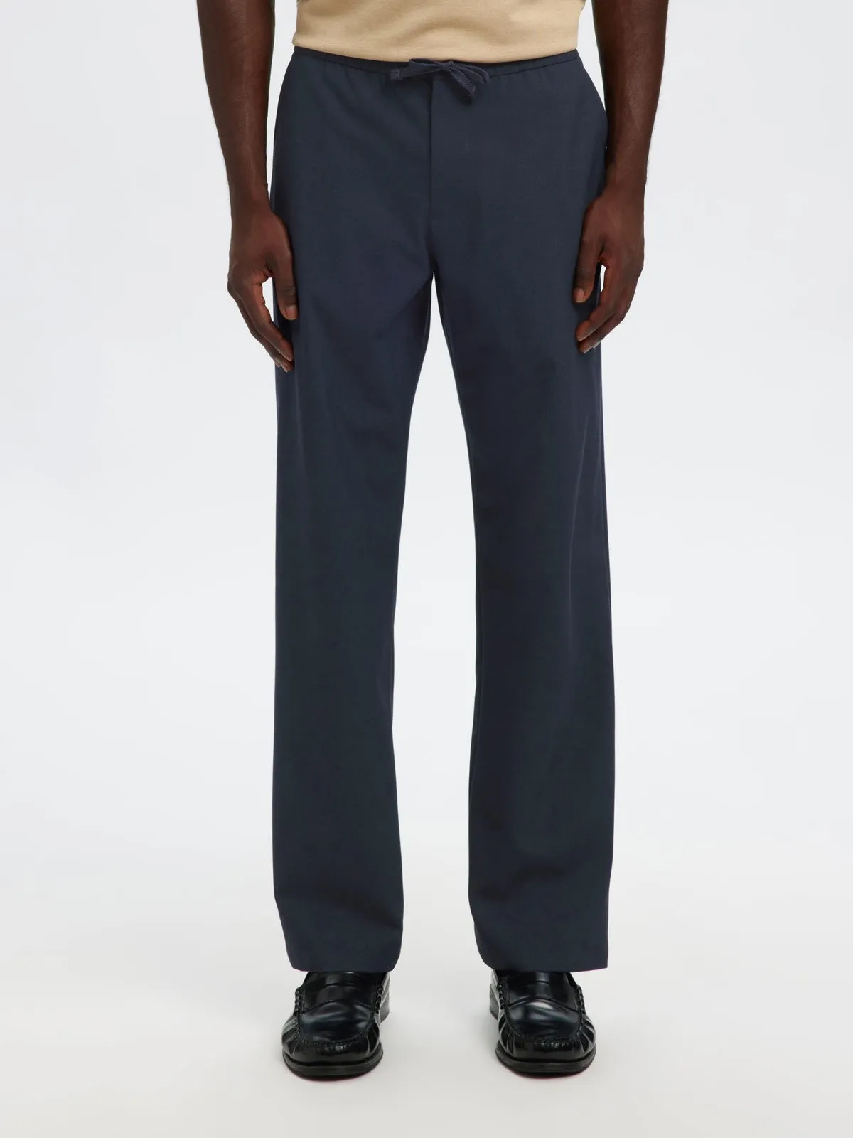 Straight robert string bukse - dark sapphire sold by Brando product image thumbnail 3