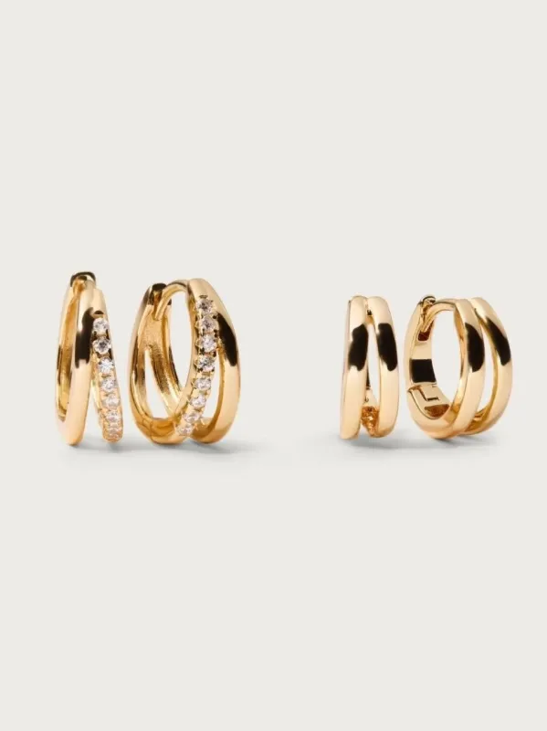 Staple hoops combo - gullbelagt sold by Brando