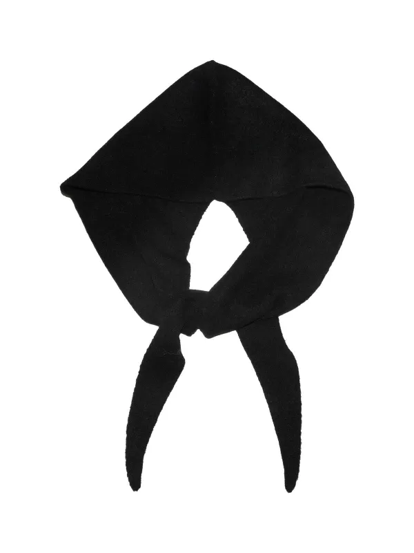 Dame lue m/hoodie & skjerf funsjon - sort sold by Brando