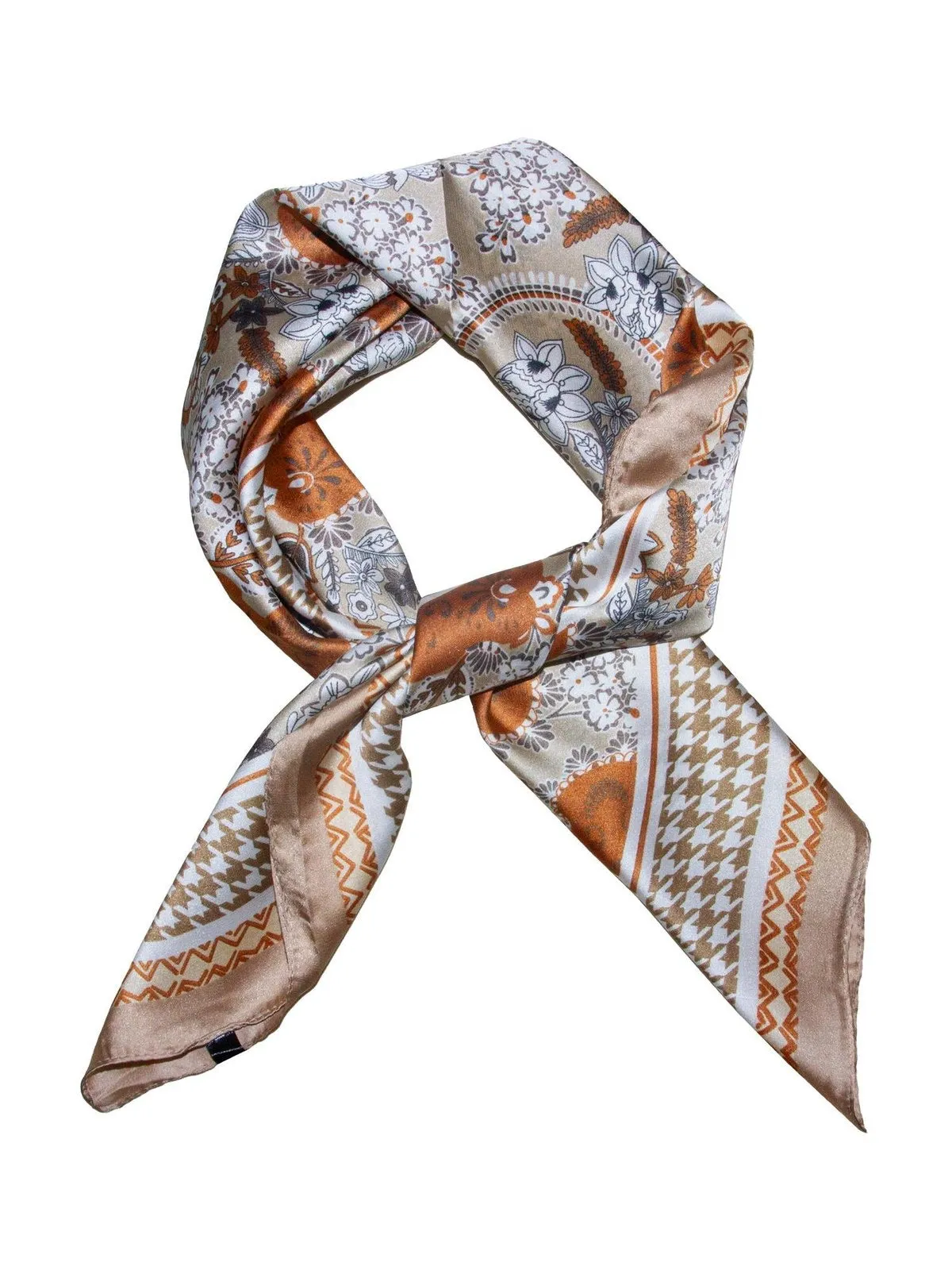 Skjerf paisley 70x70 - beige sold by Brando