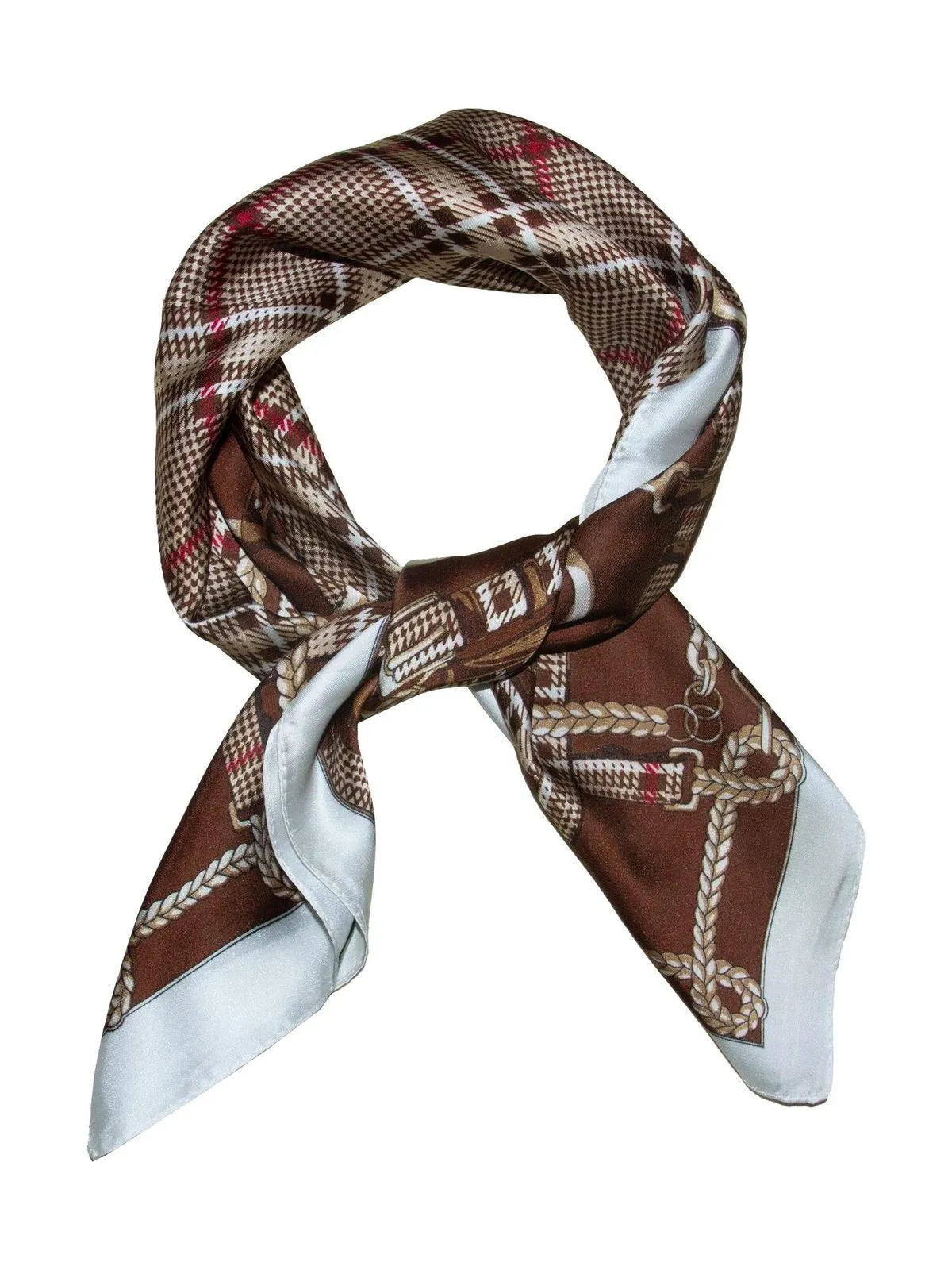 Skjerf seletøy 70x70 - brun sold by Brando