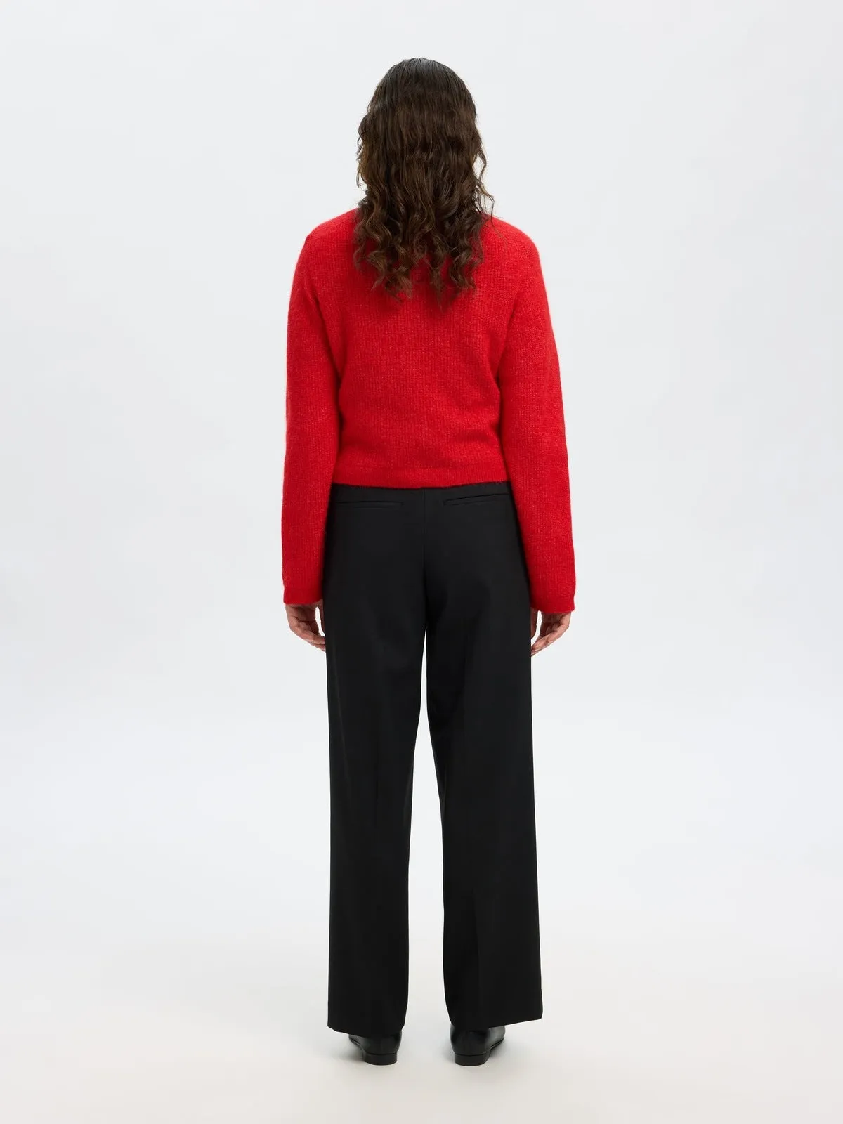 Sia ras knit cropped cardigan - equestrian red sold by Brando product image thumbnail 3