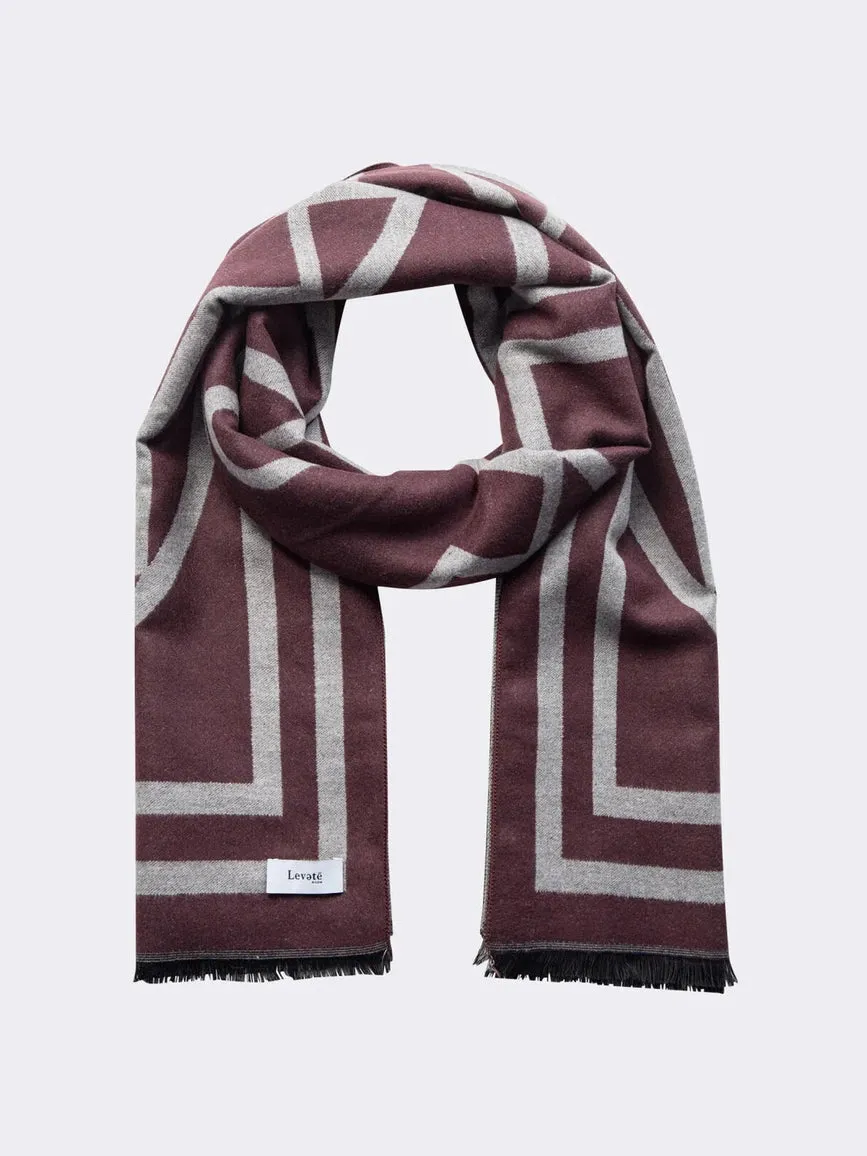 Hartley skjerf - bordeaux sold by Brando product image thumbnail 2