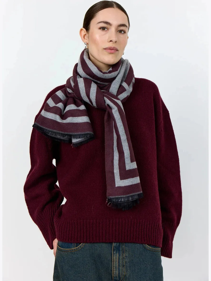 Hartley skjerf - bordeaux sold by Brando