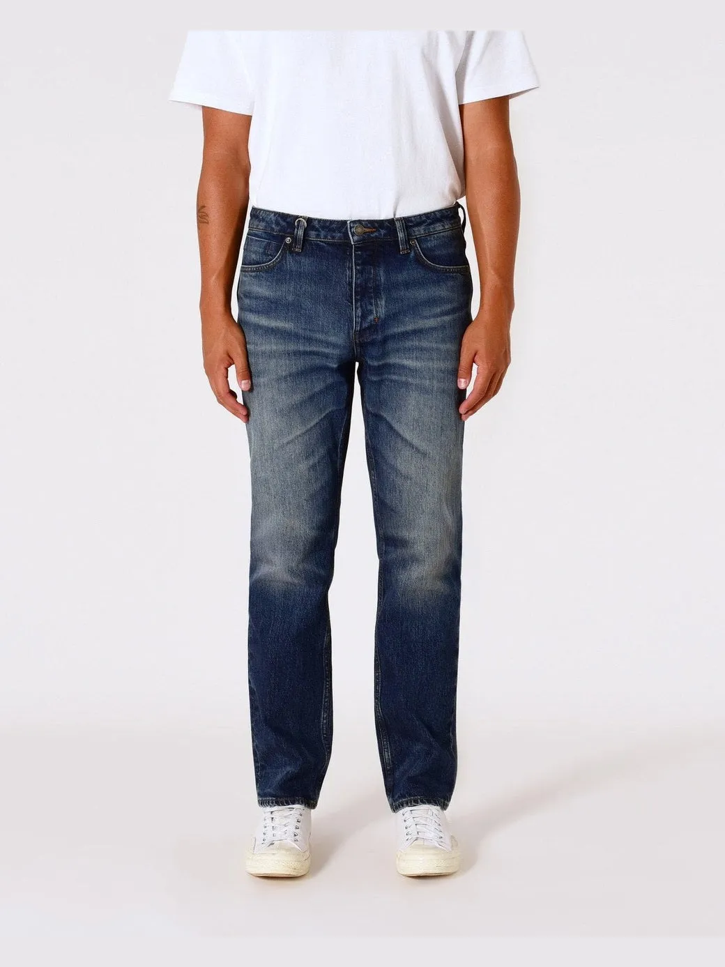 Ray straight saturna - dark vintage indigo sold by Brando