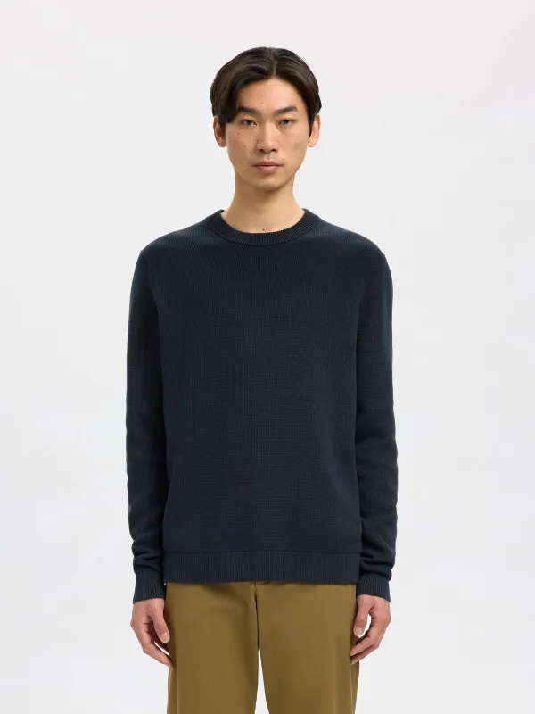 Dane knit structure crew neck - sky captain sold by Brando