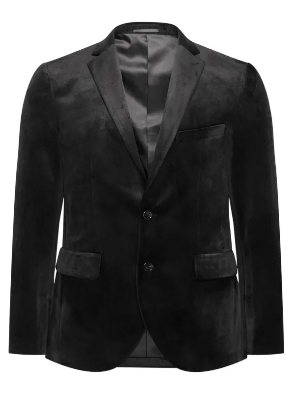 George velour blazer - black sold by Brando