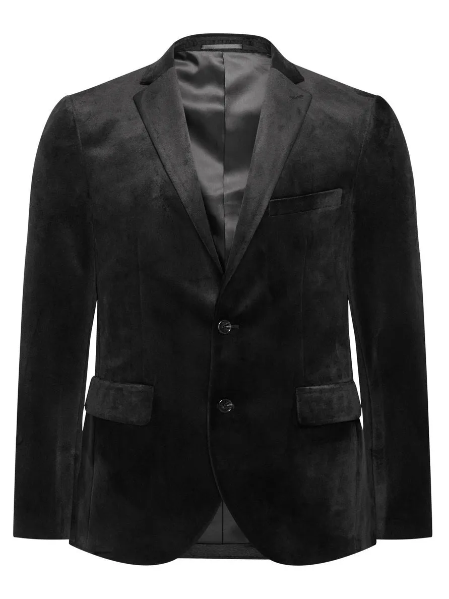 George velour blazer - black sold by Brando