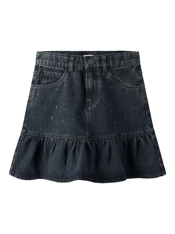 THEA RHINE SKIRT - Dark Midnight Denim sold by Brando