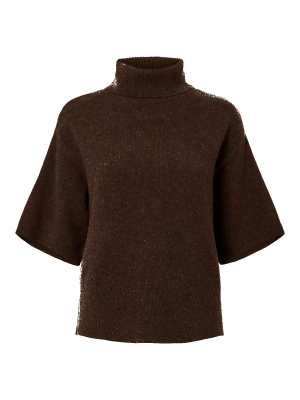 Emila ull knit pullover - chocolate brown sold by Brando